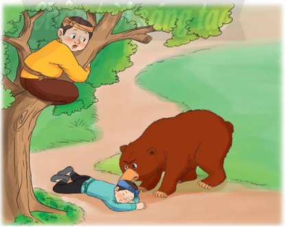 Nội dung chính bài Hai người bạn đồng hành và con gấu hay, ngắn gọn nhất |  Ngữ Văn 7 Chân trời sáng tạo
