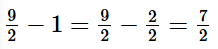 Tính 9/2 - 1 (ảnh 1)