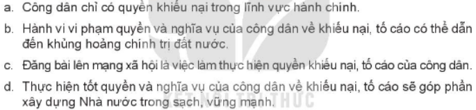 Anh/chị có nhận xét gì về những hành vi sau đây? (ảnh 1)
