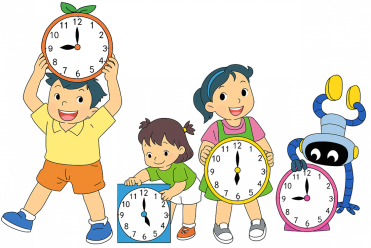 Bạn nào cầm đồng hồ chỉ 18 giờ? (ảnh 1)