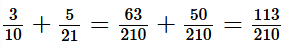 Tính 3/10 + 5/21 adfg (ảnh 1)