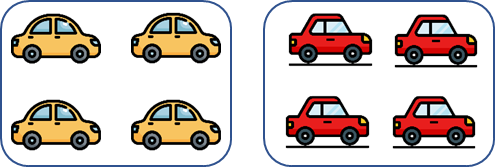 Phép cộng tương ứng với hình là: 4 + 3 = 7 (ảnh 1)