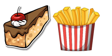Read and choose the correct answer. “chips and chicken” (ảnh 1)