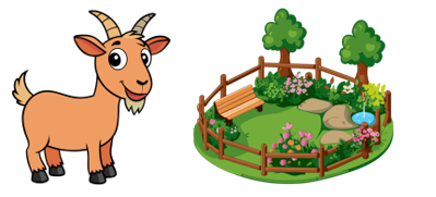 Read and choose the correct answer. “a gate and a garden” (ảnh 2)