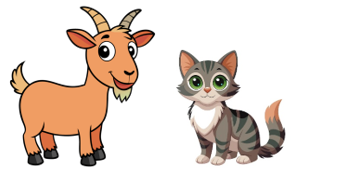Read and choose the correct answer. “I hav_ a cat and a go_t.”    A. e / a B. u / i C. i / a (ảnh 1)