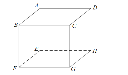Cho hình lập phương ABCD.EFGH. Mệnh đề nào sau đây sai? (ảnh 1)