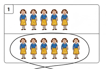 Task 4. Listen, count, and circle. (ảnh 1)
