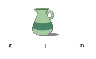 Task 1. Look and circle the first letters. (ảnh 1)