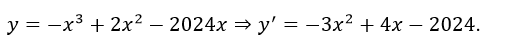 Phương án D, Hàm số: \(y = {\lef (ảnh 2)