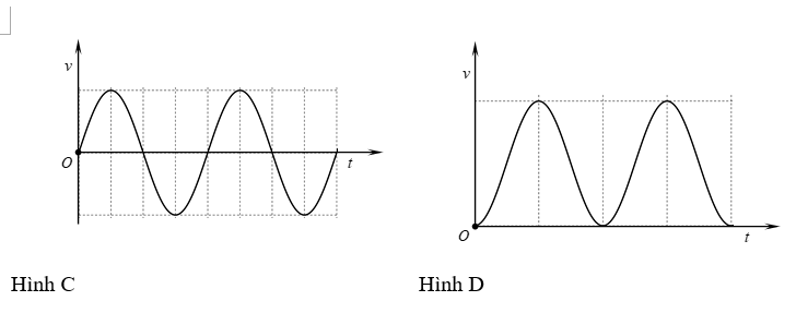 Vật nặng của một con lắc lò xo di chuyển lên xuống sau khi được kích thích dao động tại thời điểm \[t = 0\]. Đồ thị biểu diễn li độ của vật nặng theo thời gian được cho như hình vẽ. (ảnh 3)