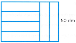 Khoanh vào chữ đặt trước câu trả lời đúng.  Một mảnh đất được chia thành 6 ô đất bằng nhau, mỗi ô đất đều có dạng hình chữ nhật như hình dưới đây. (ảnh 1)