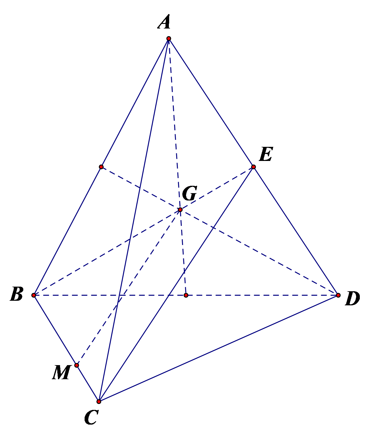 Gọi \[E\] là trung điểm của \(AD\). Ta (ảnh 1)