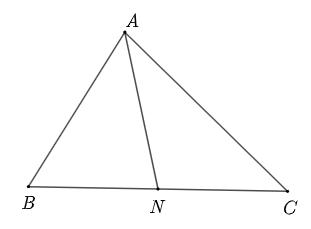 Cho tam giác \(ABC\) với \(a = (ảnh 1)
