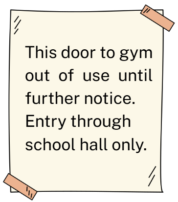 What does the notice say? (ảnh 1)