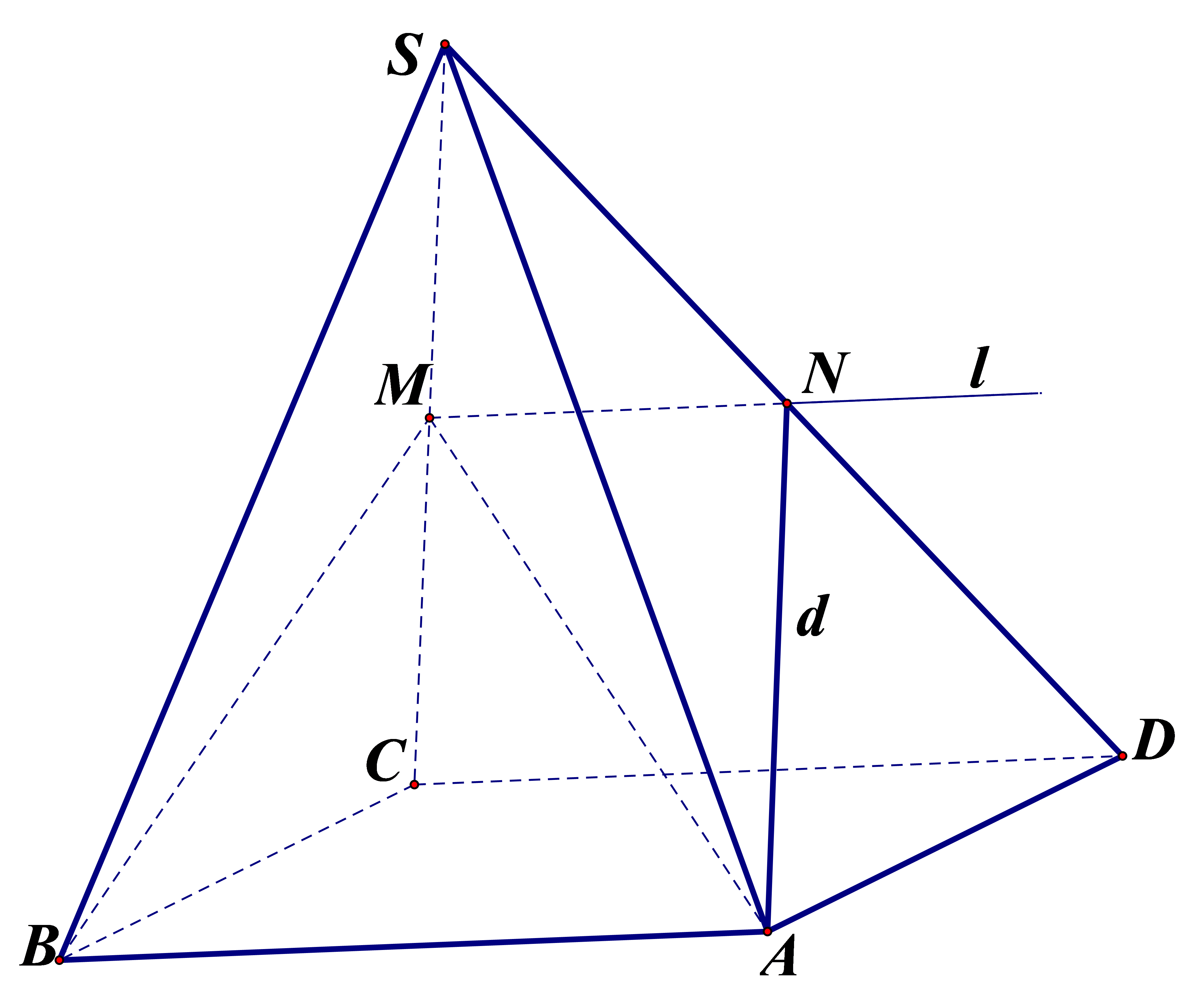 \( \Rightarrow \) Đường thẳng \(d\) (ảnh 1)