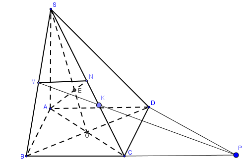 Cho hình chóp \[S.ABCD\] có đáy \ (ảnh 1)