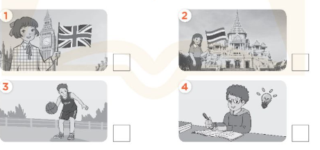 II. Listen and tick or cross (ảnh 1)