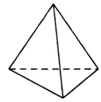 Câu 19: Hình nào sau đây là hình tứ diện? (ảnh 4)