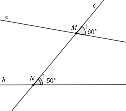 Cho hình vẽ, biết \({\widehat M_1} = 60^\circ \); (ảnh 1)