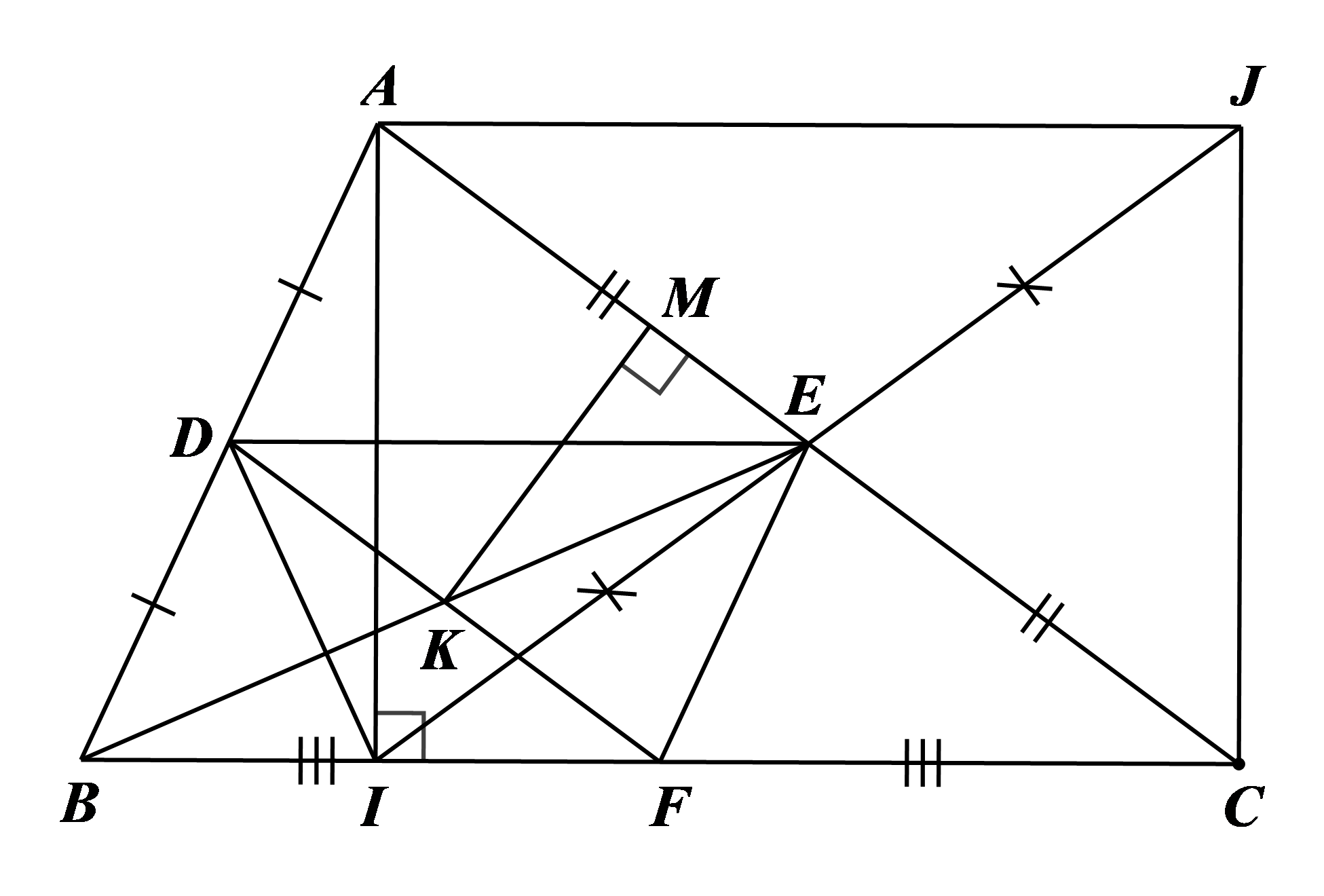 Cho tam giác \(ABC\) có \(AB < AC (ảnh 1)