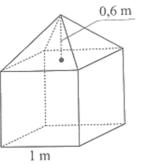 Hình vẽ dưới đây mô tả một khối bê t (ảnh 1)