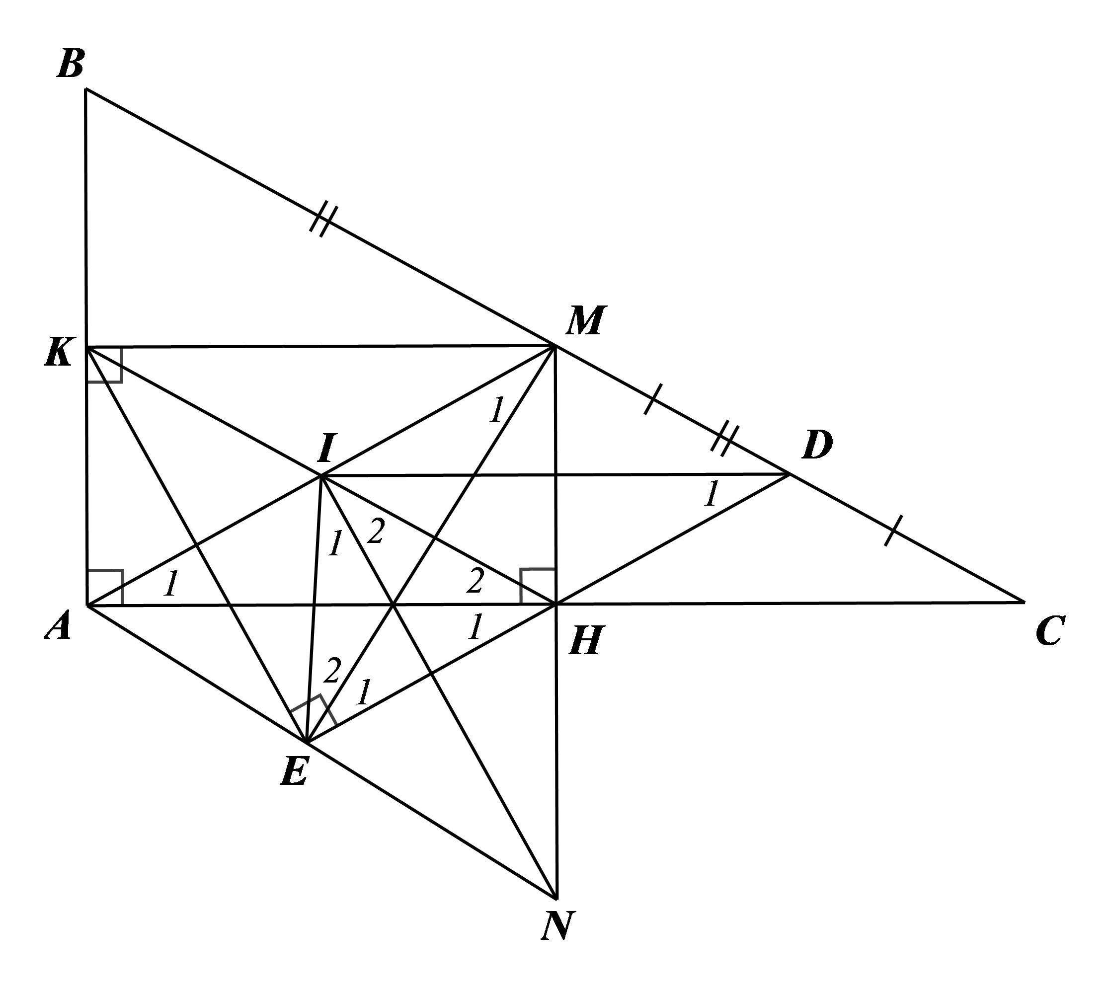 Cho \(\Delta ABC\) vuông tạ (ảnh 1)