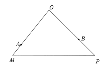 Cho tam giác \(MOP\) v (ảnh 1)