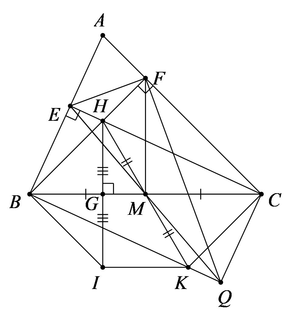 Cho \[\Delta ABC\] nhọn \[\left( {AB < (ảnh 1)