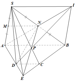 Cho hình chóp \(S.ABCD\) có đá (ảnh 1)
