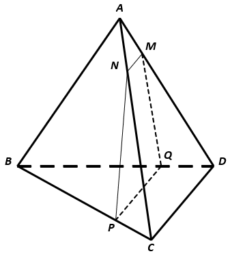 Cho tứ diện đều \(ABCD\) cạnh (ảnh 1)