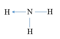 Công thức Lewis của phân tử ammonia là (ảnh 3)