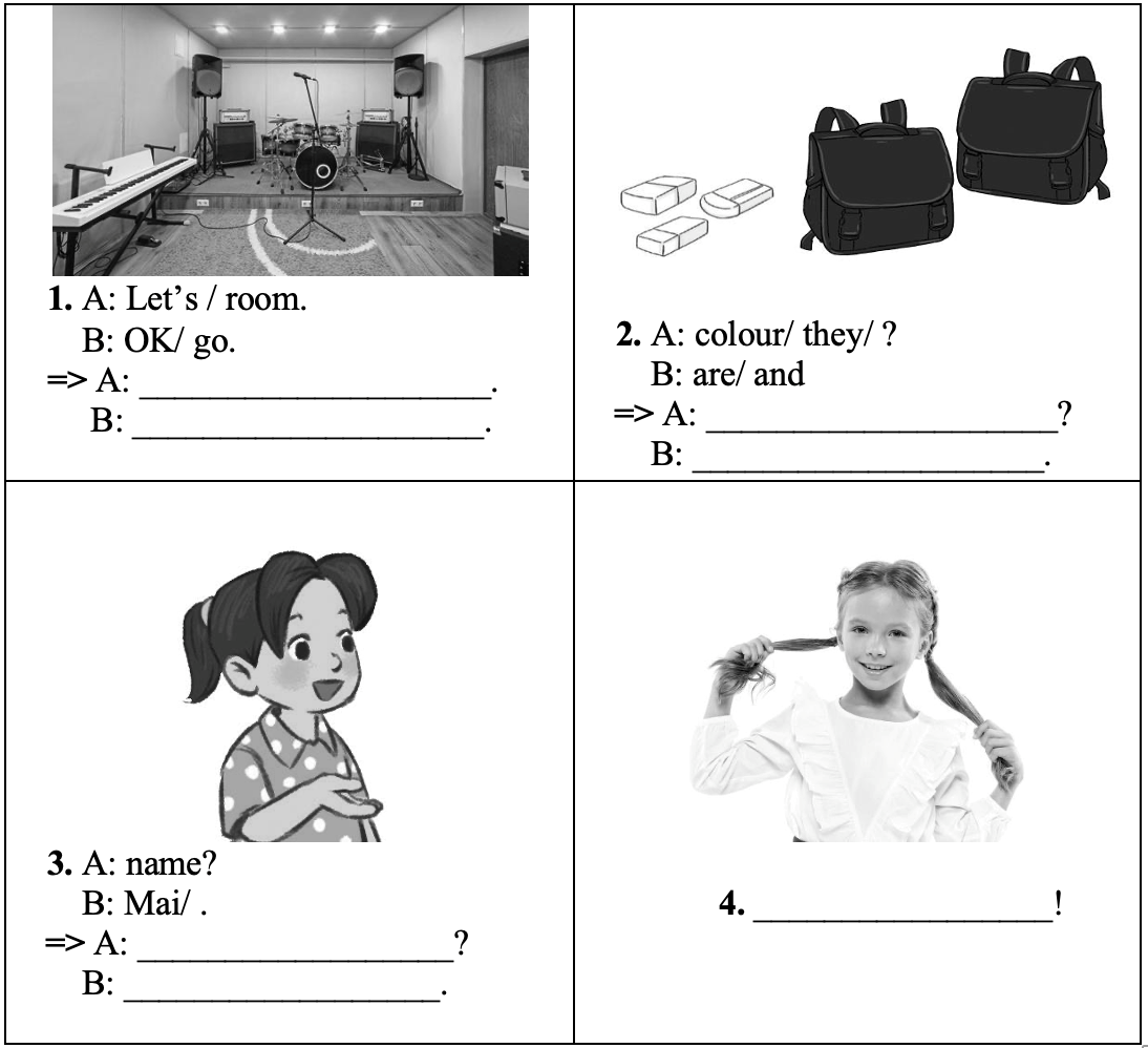 Look and write. (ảnh 1)