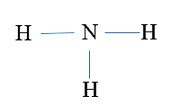 Công thức Lewis của phân tử ammonia là (ảnh 4)