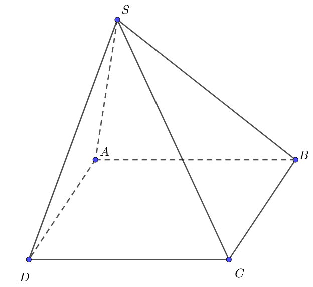 Chọn D   Ta thấy \(AB\) và \(CD\) song song với nhau. (ảnh 1)