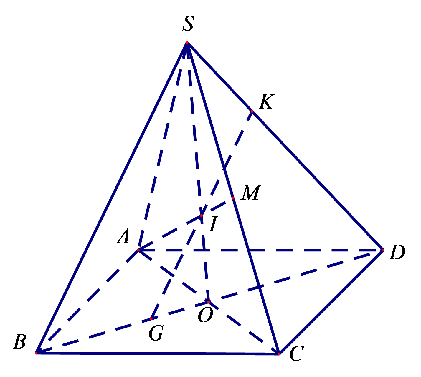 Cho hình chóp \(S.ABCD\) có đáy \ (ảnh 1)