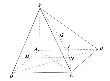 Cho hình chóp \(S.ABCD\) có đáy \(ABCD\) là hình bình hành. Lấy điểm (ảnh 1)