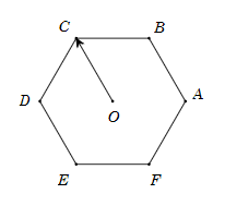 Cho lục giác đều \(ABCDEF\) tâm \(O\). Số các vectơ  bằng \(\overrightarrow {OC} \) có điểm đầu và điểm cuối là các đỉnh của lục giác là A. 2;		B. 3;		C. 4;		D. 6. (ảnh 1)