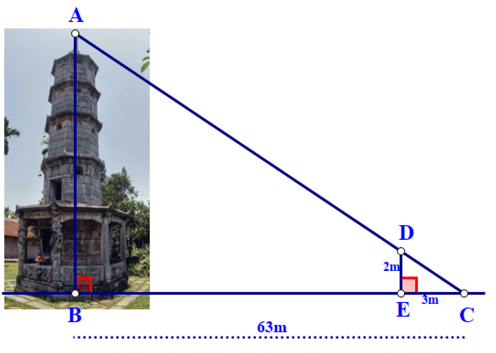 Bóng của một cái tháp trên mặt (ảnh 1)