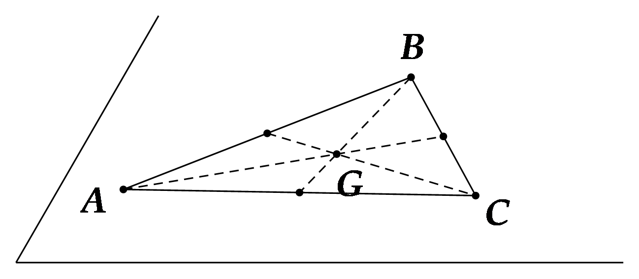 Cho tam giác \(ABC\) và \(G\) là trọng tâm tam giác \(ABC\). Qua 4 điểm \(A,B,C,G\) ta xác định được bao nhiêu mặt phẳng? A. 1. B. 3. C. 6. D. 0. (ảnh 1)