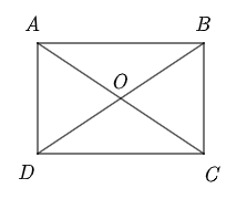 Cho hình chữ nhật ABCD tâm O. Trong các mệnh đề sau, mệnh đề nào sai? (ảnh 1)