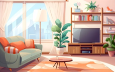 This is my _______.  a. living room  	b. bedroom 	c. kitchen (ảnh 1)