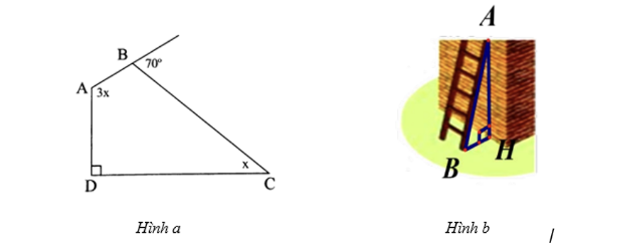 Tìm số đo (x) trong hình a. (ảnh 1)