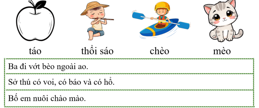 Tập đọc táo thổi sáo (ảnh 1)