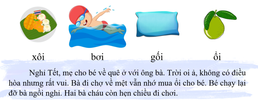 Tập đọc xôi bơi (ảnh 1)
