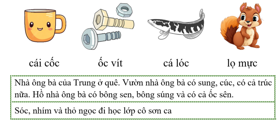 Tập đọc cái cốc (ảnh 1)