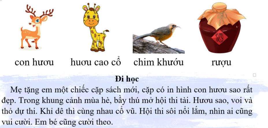 Tập đọc con hươu (ảnh 1)
