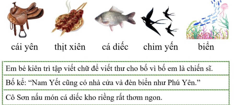 Tập đọc cái yên (ảnh 1)