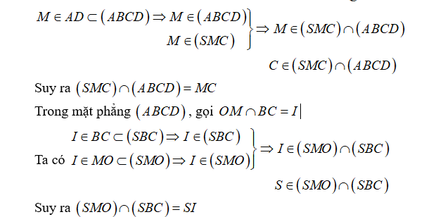 Cho hình chóp S.ABCDcóACvàBD cắt nhau tại O (ảnh 1)