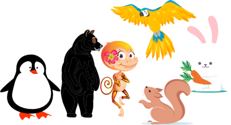 A cartoon of a bird and a squirrel
AI-generated content may be incorrect.