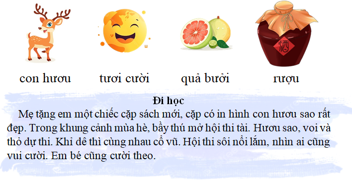 Tập đọc  con hươu tươi cười (ảnh 1)